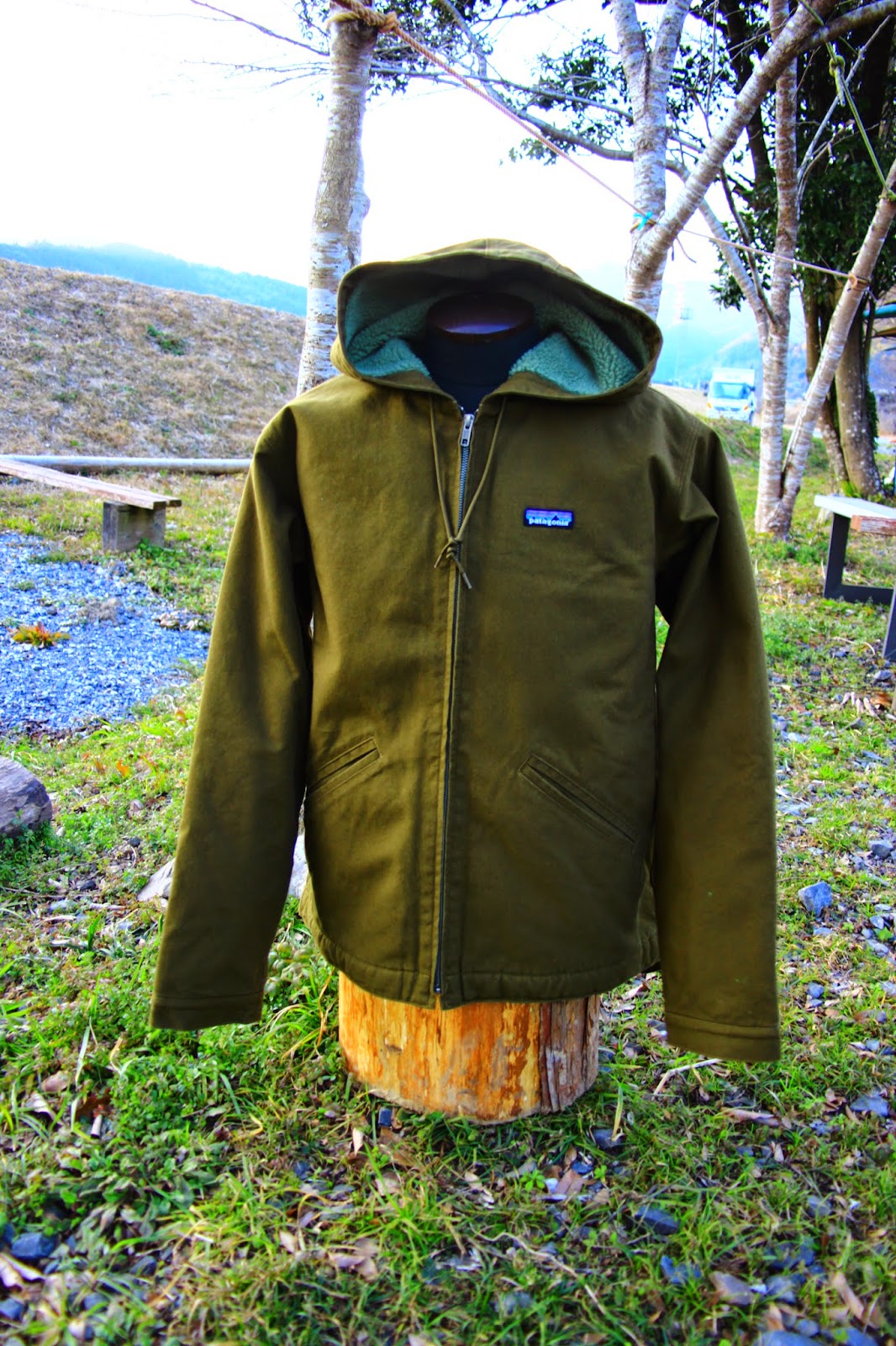 焚き火ジャケット patagonia パタゴニア ラインドキャンバスフーディ